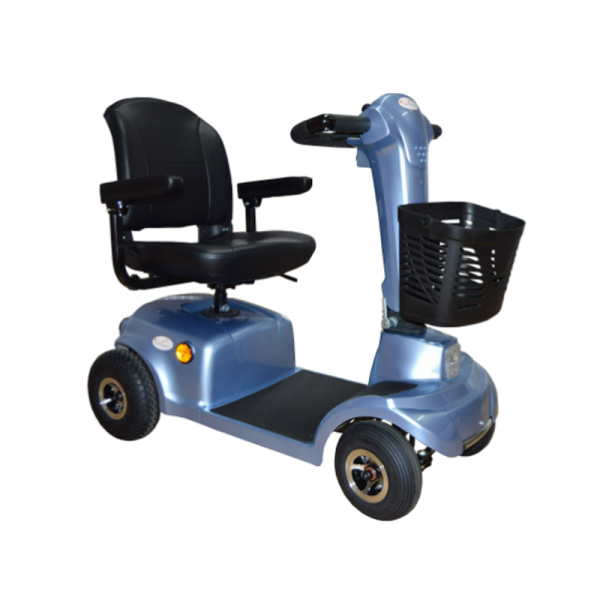 Electric Scooter Eco Plus: With anti-fatigue delta control, rotating seat and folding arm support